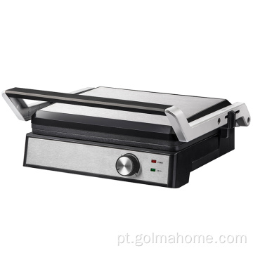 4 fatia sem fumaça churrasco grade elétrica bancada de aço inoxidável sanduíche panini maker Contatar Grill